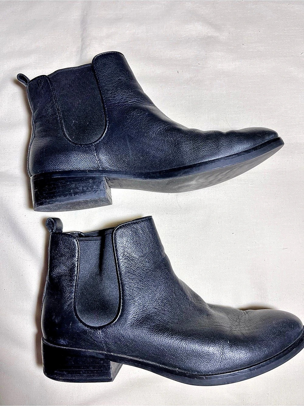 Cole Haan Landsman Bootie Black Leather Ankle Boots US 7.5